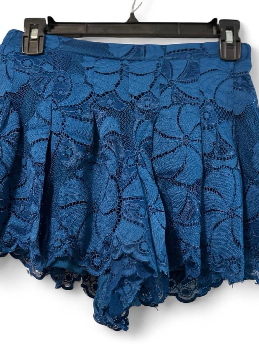 Forever 21 Blue Lace Pleated Skort